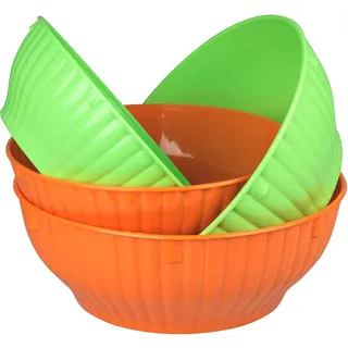 I.P.P.A. Salatschüssel set. 4 durchmesser 20-22-24-26 cm. Geeignet für Mikrowelle und Spülmaschine. 100% made in Italy.