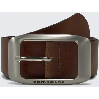 Tom Tailor Damengürtel Leder 4 cm breit blau 85