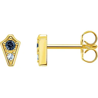 Thomas Sabo Ohrstecker Royalty blau Keramik 750er Gelbgold H2210-960-1