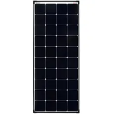 enjoy solar Mono 150W 12V Ultra SunPower Back-Contact Solarpanel Solarmodul Photovoltaikmodul mit schwarzen Rahmen und weißem Back- Sheet, ideal für Wohnmobil, Gartenhäuse, Boot