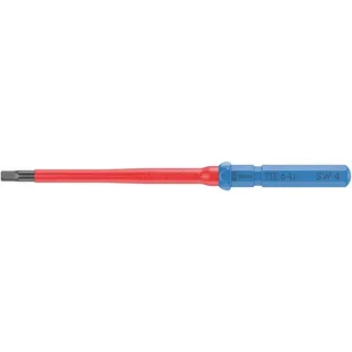 WERA Kraftform Kompakt VDE 64 i 4,0 x 157 mm TIE Elektriker Innen-Sechskant Wechselklinge 4,0 mm