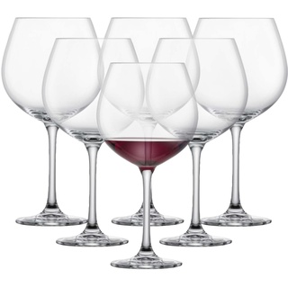 SCHOTT ZWIESEL Rotweinglas Burgunderpokal Classico (6er-Set), klassische Burgundergläser für Rotwein, spülmaschinenfeste Tritan-Kristallgläser, Made in Germany (Art.-Nr. 123655)