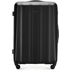WITTCHEN Koffer – Handgepäck | hartschalen, Material: polycarbonat | hochwertiger und Stabiler | Schwarz | 55x37x20 cm