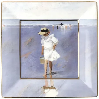 Goebel Joquin Sorolla Schale aus Fine Bone China Sonnenuntergang, Maße: 12cm x 12cm x 1,5cm, 67-018-12-1