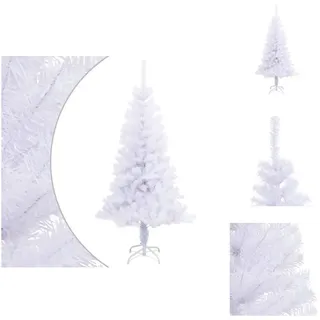 vidaXL Künstlicher Weihnachtsbaum mit Ständer 120 cm 230 Zweige - Weihnachtsbäume - Weiß