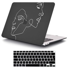 MOKASE Hülle Kompatibel mit Neu MacBook Air 13,6 Zoll 2022 M2 A2681 mit Touch ID Schlank Schutzhülle Plastik Hart Fall & Tastaturabdeckung für Neueste MacBook Air 13 Zoll mit Touch ID 2022, Face