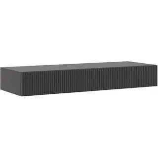 Selsey Schminktisch Makeup Tisch Frisiertisch Kosmetiktisch 110 cm Mit 2 Schubladen Hängend Portland Schwarz Nolie