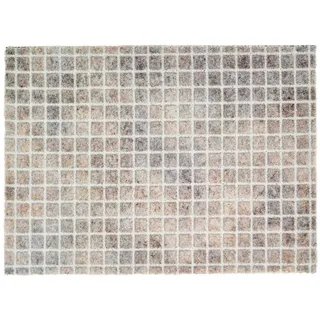 Schöner Wohnen Fußmatte Orlando, Hellgrau, beige - rutschfeste Sauberlaufmatte - Fussmatte Haustür - Türmatte waschbar bei 30°C