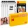 Mini 2 Retro tragbarer Fotodrucker/ Fotoformat 53.3x86.3mm/ Inklusive 2x Fotopapier/ Gelb