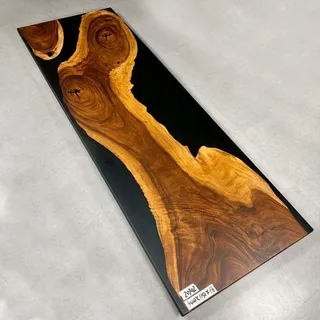 epoxid harz esstisch echtes holz massive möbel wasserfall giessharz epoxy tisch