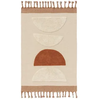 benuta Teppich Gibson, rechteckig, Höhe: 5 mm, Teppich Wohnzimmer, Schlafzimmer, Esszimmer, Flur, Kunstfaser, Cozy orange 120 cm x 170 cm x 5 mm