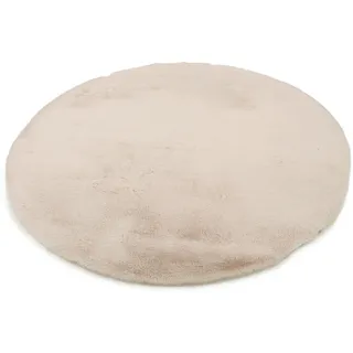 Hochflorteppich , Gelb , Textil , Uni , rund , Oeko-Tex® Standard 100 , für Fußbodenheizung geeignet , Teppiche und Böden, Teppiche, Runde Teppiche