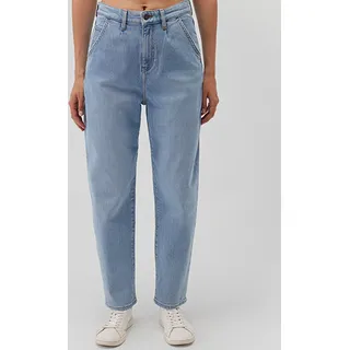 mavi Jeans High-Rise Pleated Baggy Dunkle Waschung Größe: 33W / 29L - Blau