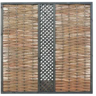 Hauptelement Konsta mit Rankgitter aus Weide 180 x 180 cm natur