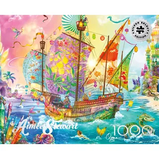 Buffalo Games - Silver Select - Aimee Stewart - Crystal Dreamship Harbor - 1000 Teile Puzzle für Erwachsene - Herausforderndes Puzzle perfekt für Spieleabende