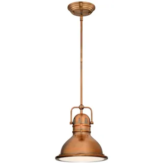 Westinghouse Boswell 1-flg. 22 cm rund gewaschenes Kupfer/Acryl, Metall