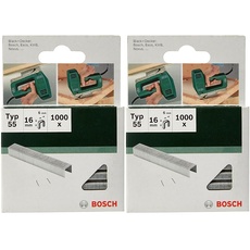 Bosch 2609255827 DIY Klammern Typ 55 6 x 1.08 x 16 mm (Packung mit 2)