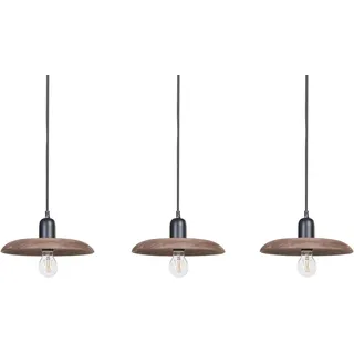 Beliani Manjeera 3-flg. 92 cm Kegelform Holz dunkelbraun