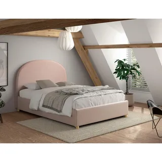 Vipack Kinder-/Juniorbett , Rosa , Holz , Pinie , massiv , Uni , 140x200 cm , Bettkasten, Lattenrost,Federholzleisten verleimt, nicht verstellbar, alternative Größen erhältlich , Babymöbel & Kindermöbel, Kinderzimmer & Jugendzimmer, Kinderbetten, Kinderbetten & Jugendbetten