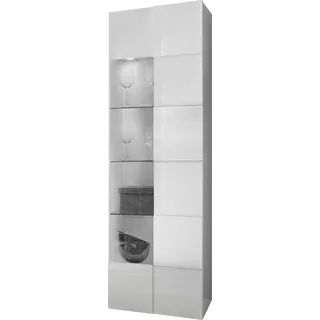 INOSIGN Vitrine »Dama Höhe 187 cm, Breite 60 cm, Stauraumvitrine mit 1 Tür,«,... - Front in 3D-Optik, viel Stauraum, verschiedene Farben