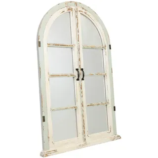 Wanderlust Spiegel aus Holz und Metall, 96x7x146 cm , 96x145.5x7 cm , Spiegel