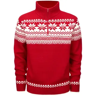 Brandit Textil Troyer Norweger Rollkragenpullover Red 4XL