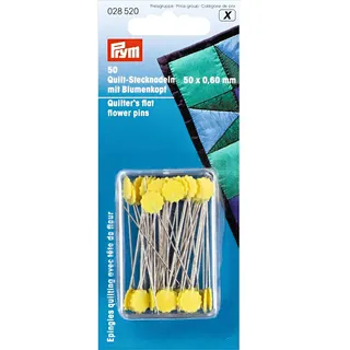 Prym 028520 Quilt-Stecknadeln mit Blumenkopf, Gelb
