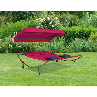 VCM Doppelliege 200 x 180 x 137 cm Rot