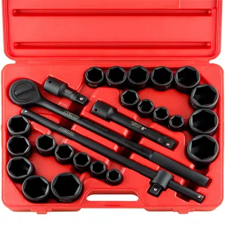 Neiko 02499 eine CR-V DRIVE IMPACT SOCKET SET (27 Stück), 3/10,2 cm