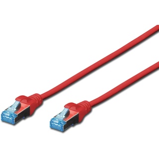 Digitus DK-1532-020/R RJ45 Netzwerkkabel, Patchkabel CAT 5e SF/UTP 2.00m Rot verdrillte Paare