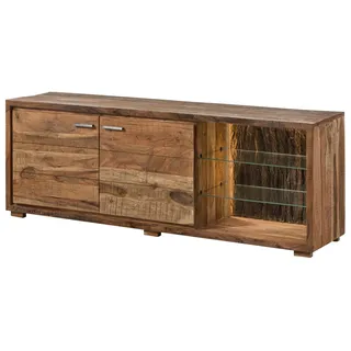 MASSIVMOEBEL24.DE TV-Board Akazie 175x40x63 natur lackiert BARK #112