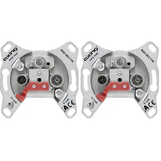 Axing BSD 963-11N Antennendose TV, UKW, Data Unterputz Enddose