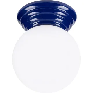 Plafond ZORI ultramarin IP44 1xG9 8W glasierte Keramik/Glas 12x16x12cm Sollux Lighting - Blau