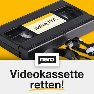 Nero Videokassette retten – ganz einfach ohne Vorkenntnisse | S-VHS | Hi8 | Super 8 | DVD zu PC | Videoschnittprogramm | Video Bearbeitung Software Windows 11/10
