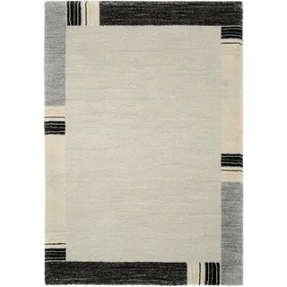 Novel Webteppich , Grau , Textil , Graphik , rechteckig , 200x250 cm , in verschiedenen Größen erhältlich , Teppiche und Böden, Teppiche, Webteppiche