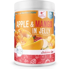 ALLNUTRITION Frulove In Jelly Apple & Mango - Zuckerfreie Marmelade - Marmelade ohne Zucker - 80% Jelly Fruit Kalorienarme Süßigkeiten - Fruchtaufstrich ohne Zucker - Brotaufstrich Vegan - 1000g
