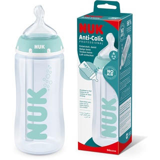 NUK Anti-Colic Professional Babyflasche mit Temperature Control 300ml, Silikon