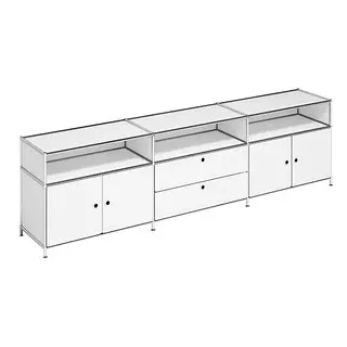 Viasit System4 Aktenschrank 227,9 x 40,4 x 62,0 cm weiß