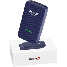 CarlinKit 4.0 Wireless CarPlay/Wireless Android Auto Adapter, für werkseitig verkabeltes CarPlay Auto, neues Upgrade, unterstützt Online Update, Online Message/Navigation/Musik...