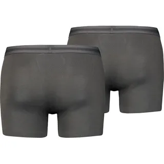 Levi's Tencel Boxershorts Grau / Schwarz XL 2er Pack