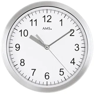 AMS Funk-Wanduhr 20,0 cm 5910 silber
