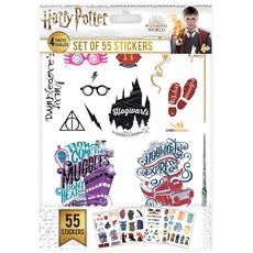 Bild von Harry Potter - Aufkleber Logos (Satz mit 55 Stück) - Offizielle Lizenz