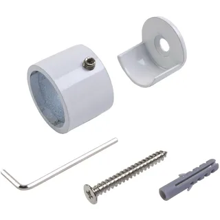 Liedeco Wandträger »Power« für Gardinenstangen Ø 20 mm, weiß