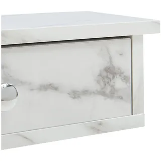 [en.casa] Wandregal 15 x 10 x 60 cm Weiß
