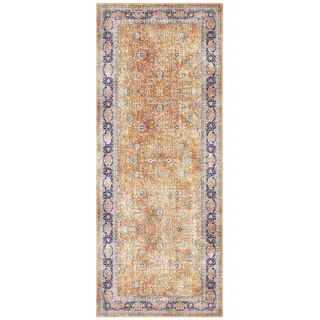 ELLE DECORATION Keshan Maschad Orientteppich 80 x 200 cm Gelb/Gold