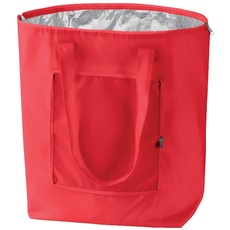 noTrash2003 Faltbare Einkaufstasche mit Etui - leicht und stabil - mit Innen Aluminiumbeschichtung Kühlfunktion in 6 attraktiven Farben (Rot)