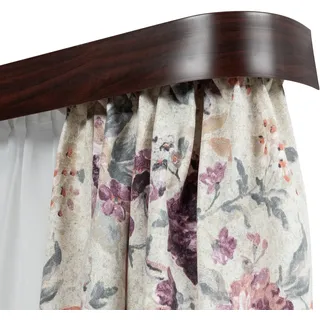 SN DECO GROUP Gardinenschiene »SH2« 2 läufig-läufig Fixmaß Set 2-läufig,inkl. Rundbögen, Blende 5 cm, vorgebohrt, Innenlauf, weiß