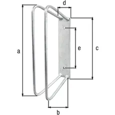 Bild von GAH-Alberts Fahrradhalter Fahrradhalterung für den Außenbereich Stahl