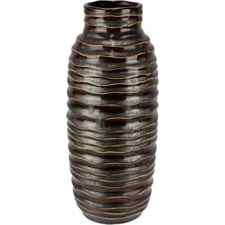 I.GE.A. Dekovase »Vase aus Keramik« Dekovase Blumenvase Modern für Tischdeko Tischvase Deko Trockenblume, braun