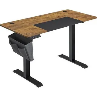 Boxxx Computertisch , Braun, Schwarz , Holzwerkstoff , Vintage , rechteckig , eckig, Kufe , 60x72-120x140 cm , höhenverstellbar, Kabeldurchlass, Stauraum , Büromöbel, Büromöbel-Sets & Büromöbel-Serien, Büromöbelserien